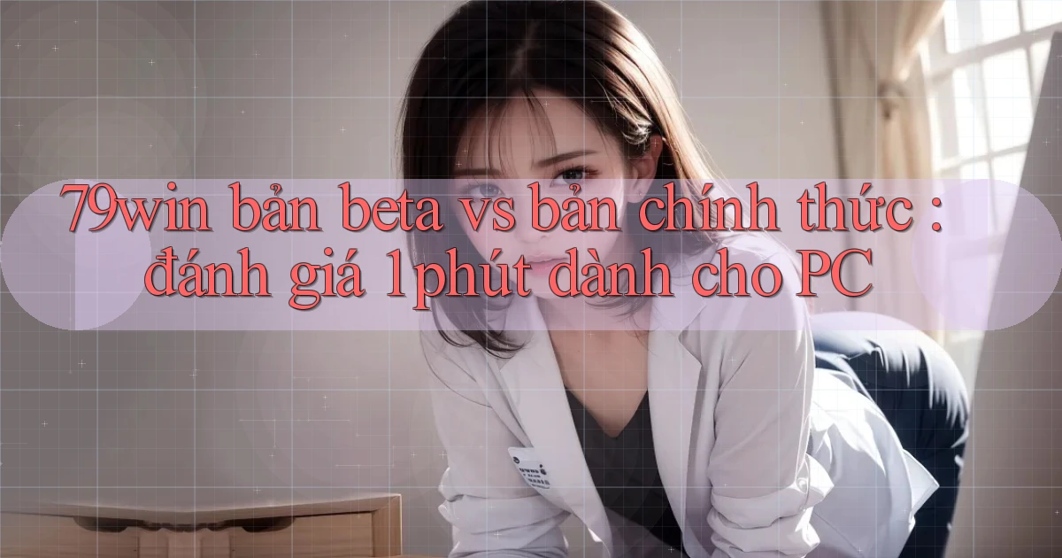 79win bản beta vs bản chính thức đánh giá 1 phút dành cho PC
