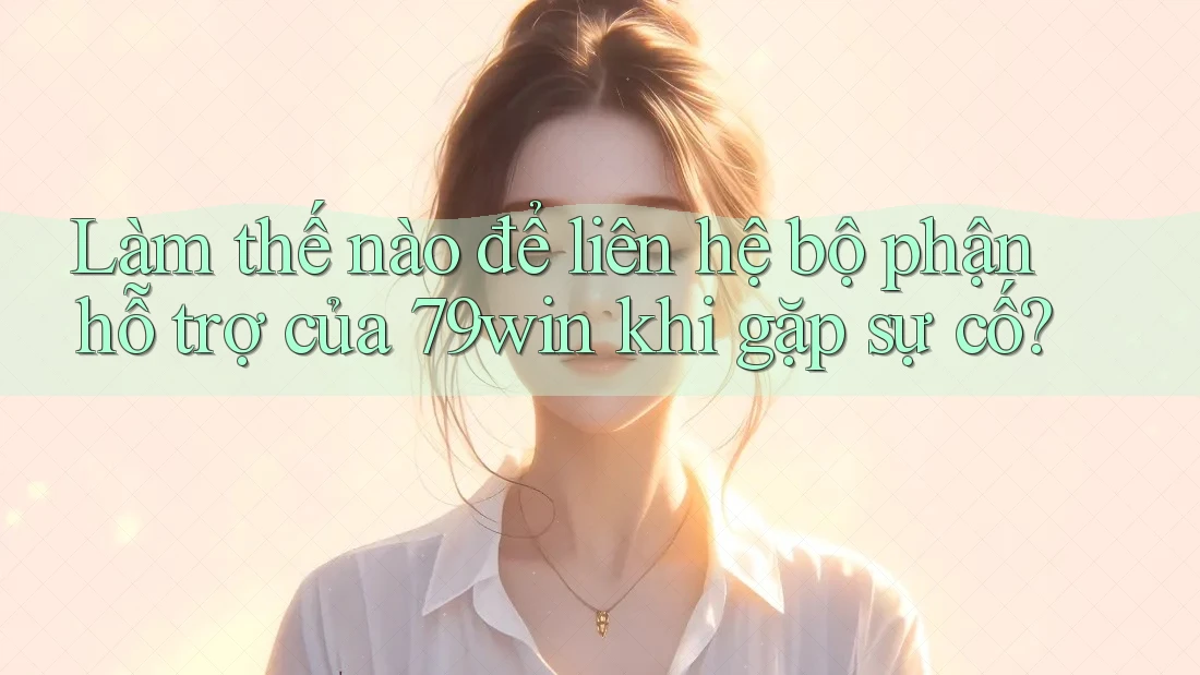 Làm thế nào để liên hệ bộ phận hỗ trợ của 79win khi gặp sự cố?