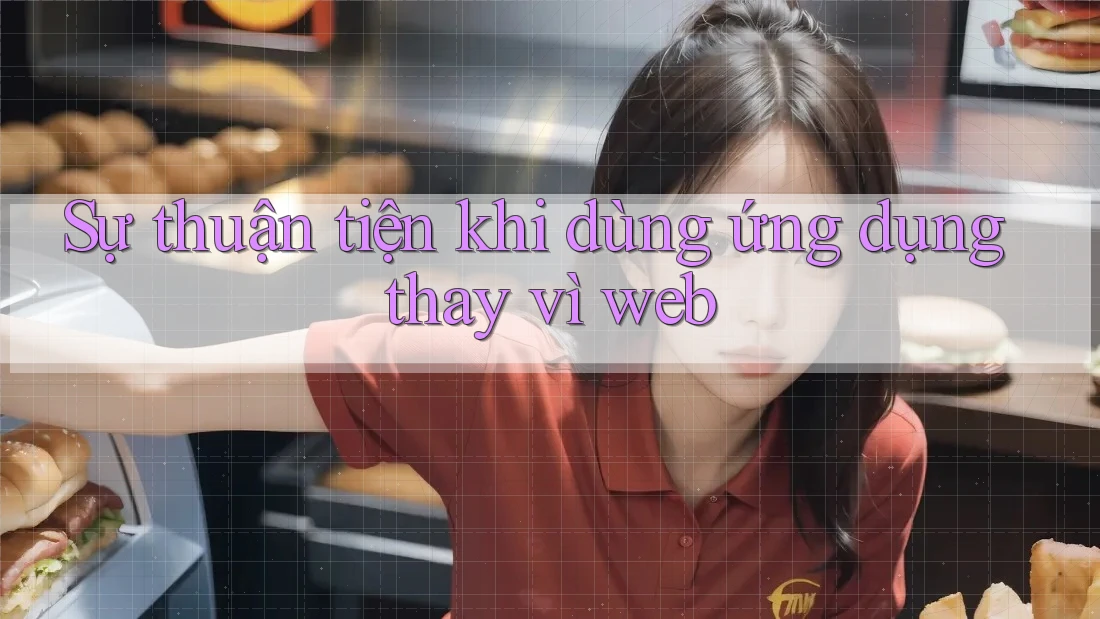 Sự thuận tiện khi dùng ứng dụng thay vì web Sự thuận tiện khi dùng ứng dụng thay vì web