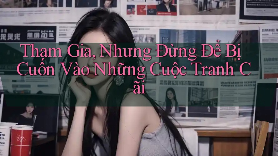 Tham Gia, Nhưng Đừng Để Bị Cuốn Vào Những Cuộc Tranh Cãi Tham Gia, Nhưng Đừng Để Bị Cuốn Vào Những Cuộc Tranh Cãi